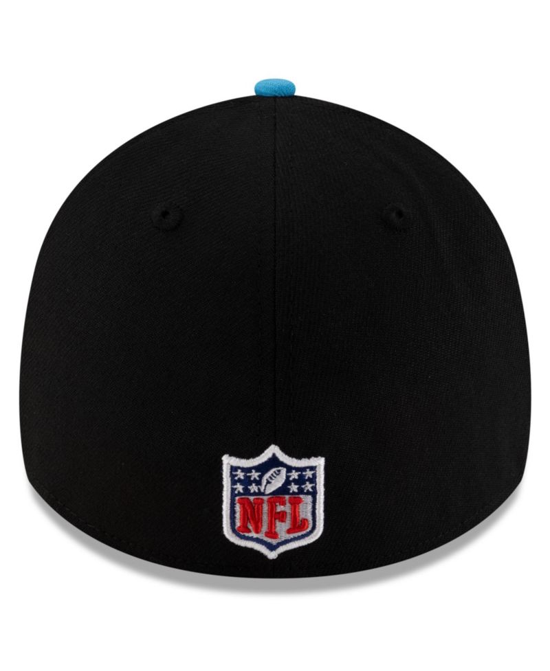 Men's Black/Blue Carolina Panthers 2025 NFL Draft 39THIRTY Flex Hat