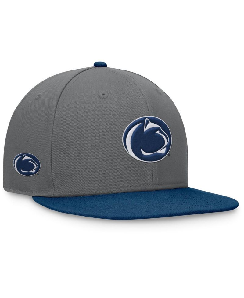 Men's Gray/Navy Penn State Nittany Lions Rally Two-Tone Fitted Hat