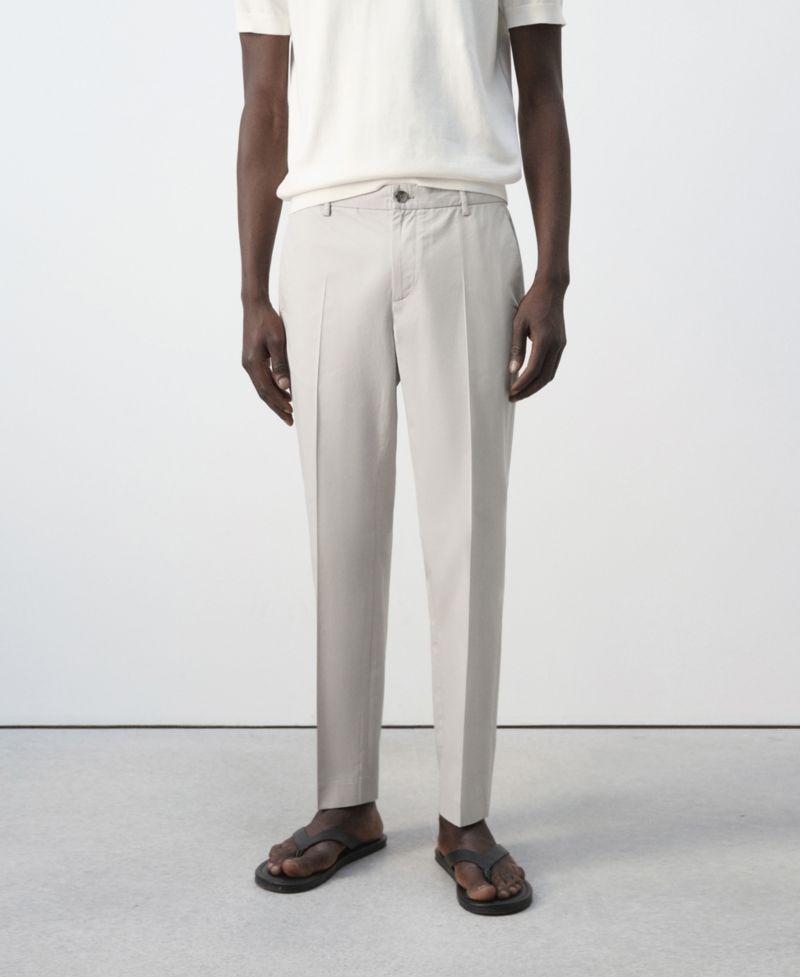 Men's Slim-Fit Cotton-Lyocell-Blend Pants