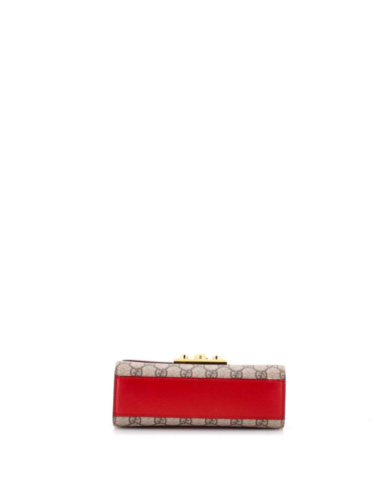 Small Padlock Shoulder Bag GG Coated Canvas and Leather