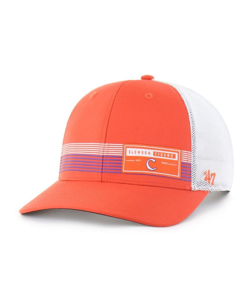 Men's Orange Clemson Tigers Rangefinder Brrr Trucker Adjustable Hat