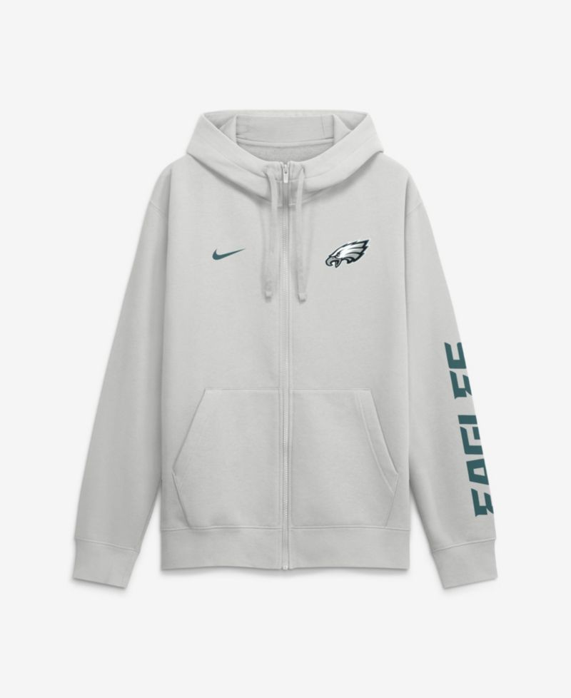 Men's Cool Down Club Philadelphia Eagles Full-Zip Scuba Hood Hoodie
