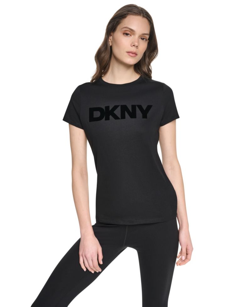 Women's Flocked Logo Crewneck T-Shirt