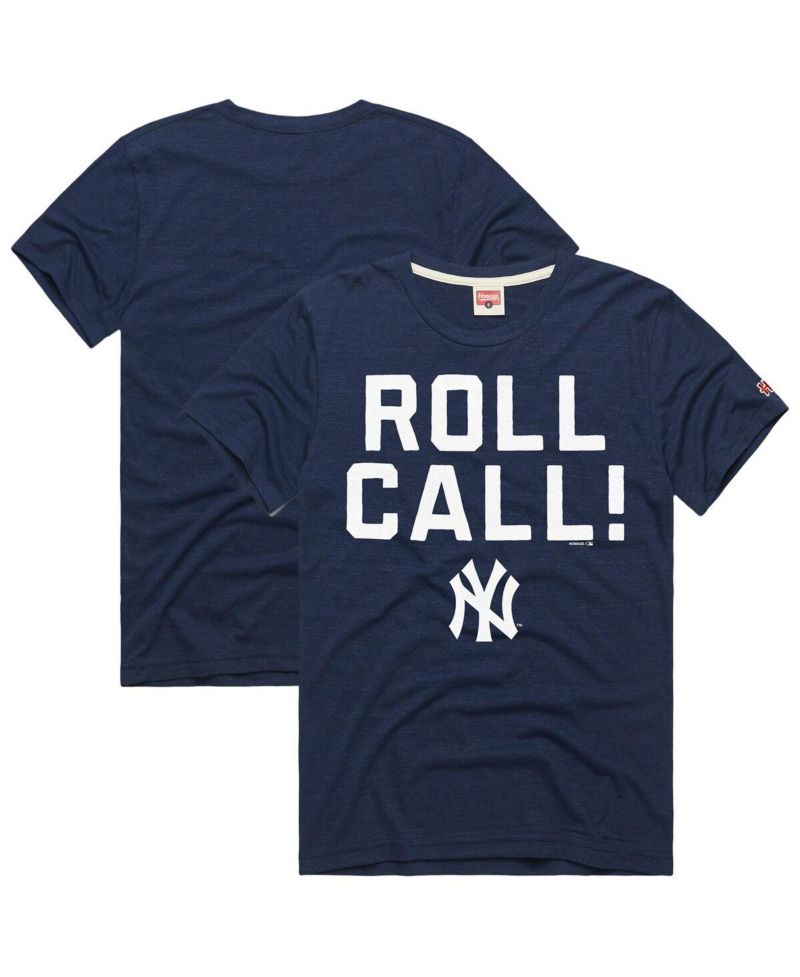 Men's Navy New York Yankees Hyper Local Tri-Blend T-Shirt
