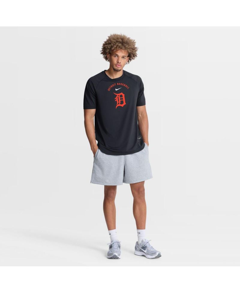 Men's Navy Detroit Tigers Authentic Collection Batting Practice Pre-Game Raglan Dri-FIT T-Shirt