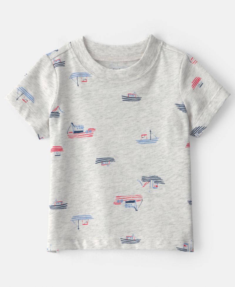 Carter's Baby Boys' Printed T-Shirt and Shortall, 2-Piece Set