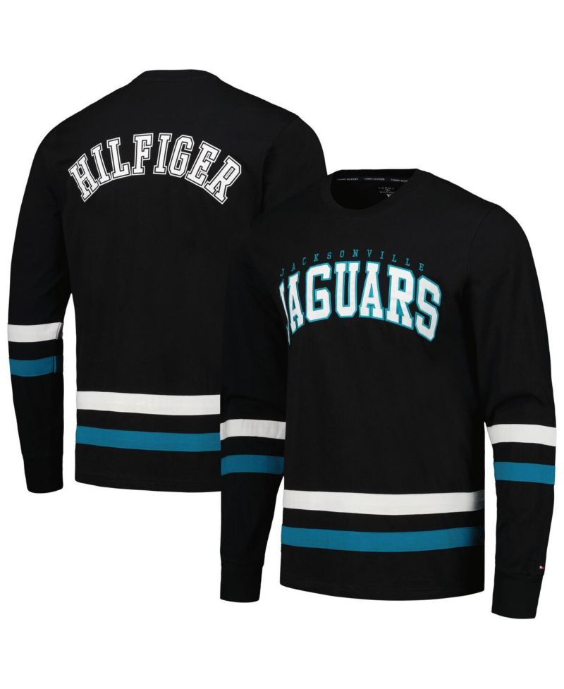 Men's Black, Teal Jacksonville Jaguars Nolan Long Sleeve T-shirt