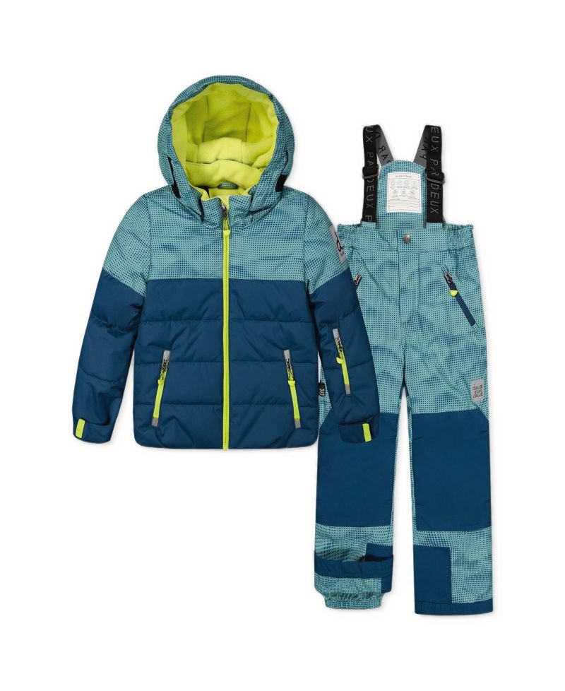 Boys' 4-20 Play Hooded Adjustable Cordura-Panel Jacket and Pants, 2-Piece Set
