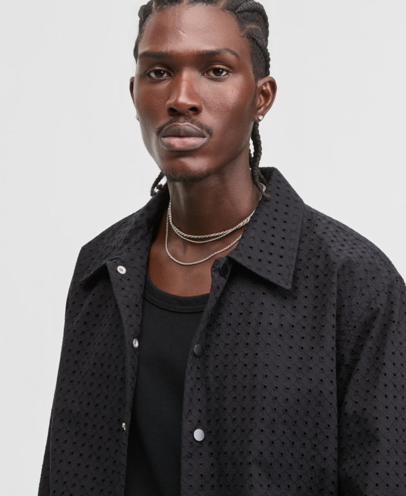 Men's Eyelet Coach Jacket