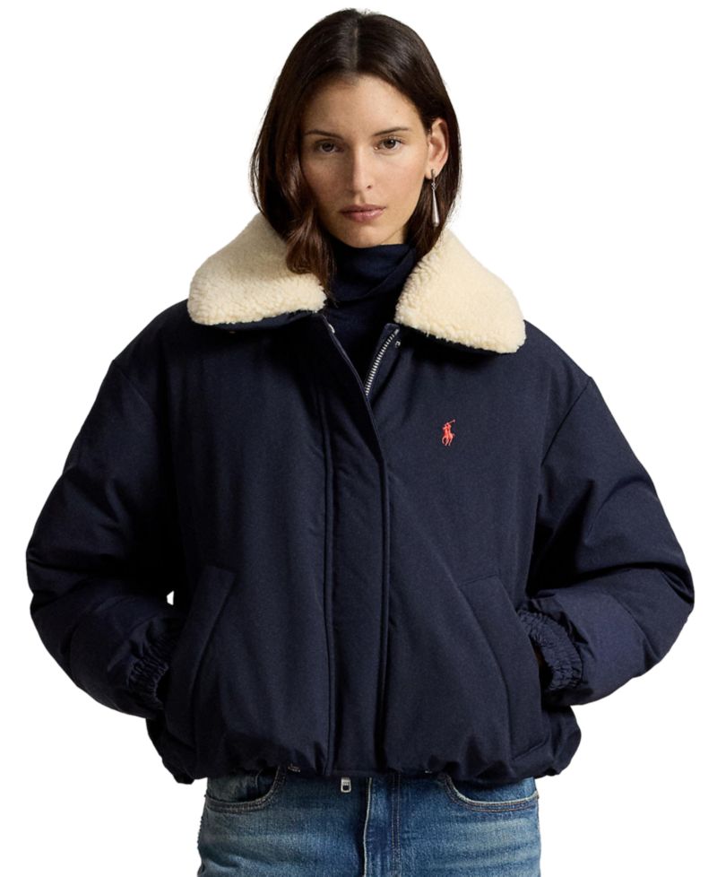 Women's Water-Resistant 750-Fill-Power Down High-Pile-Collar Jacket