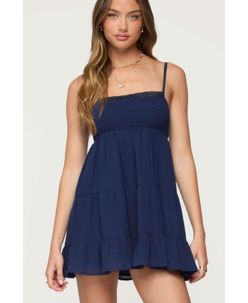 Women's Calley Scrunchy Tiered Mini Dress