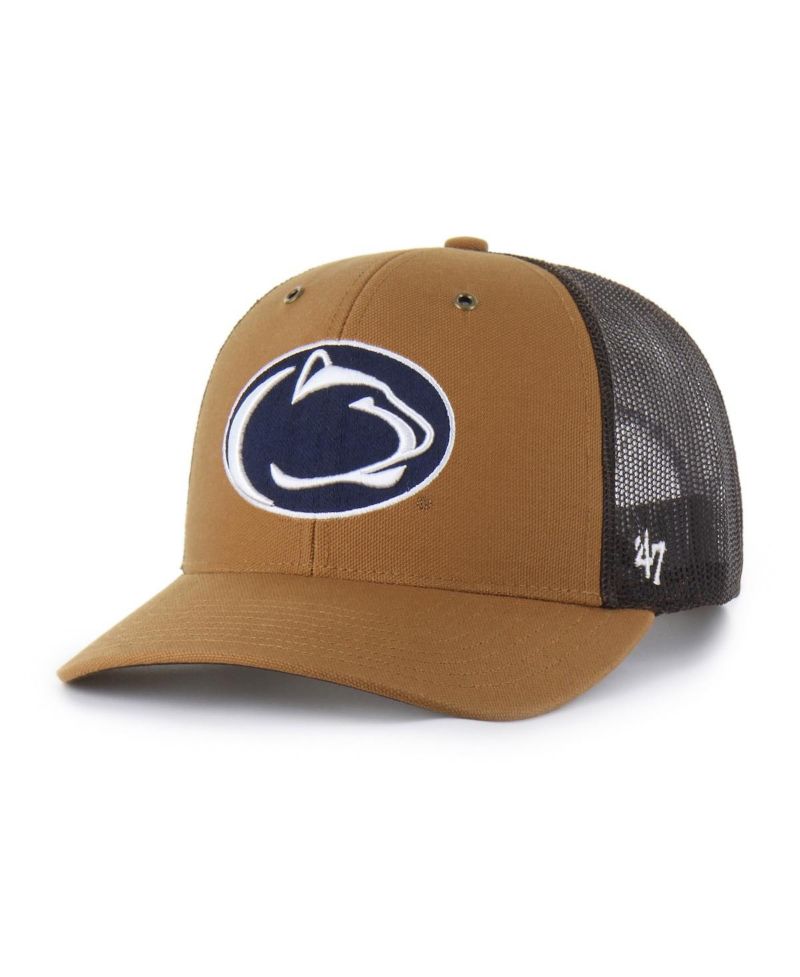X Carhartt Men's and Women's Brown Penn State Nittany Lions Trucker Adjustable Hat