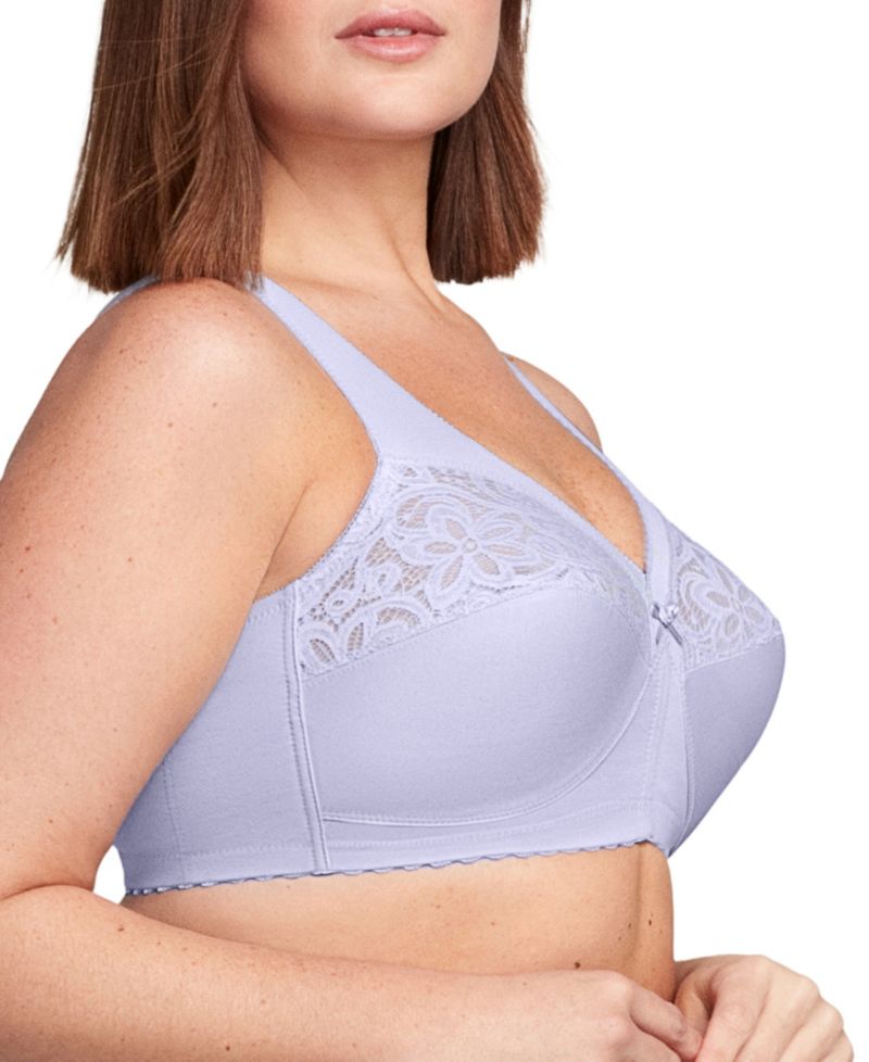 Women's Full Figure Plus Size MagicLift Cotton Wirefree Support Bra 1001