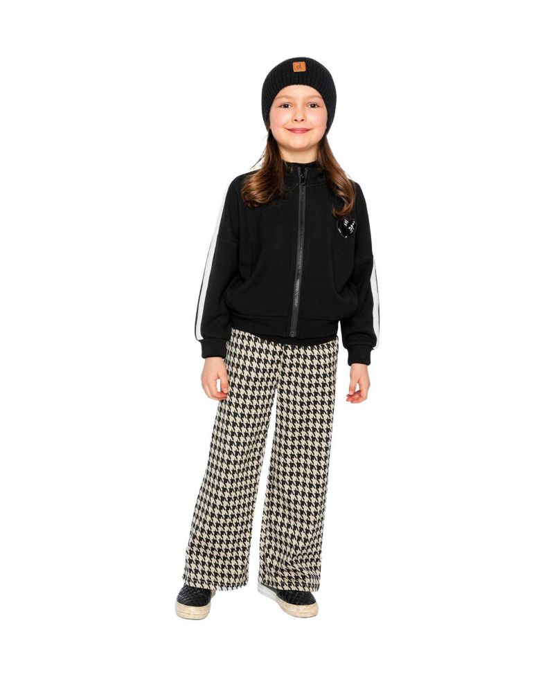 Big Girls 6-14 Flare Pants Houndstooth