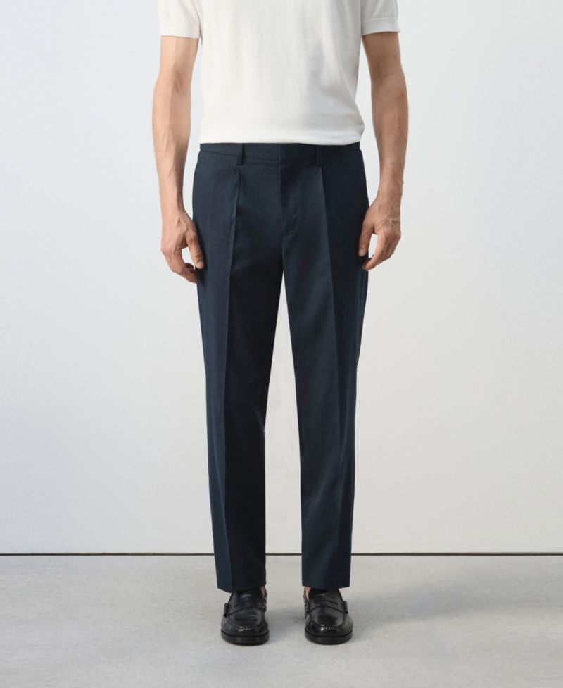 Men's Slim-Fit Linen-Lyocell-Blend Pants