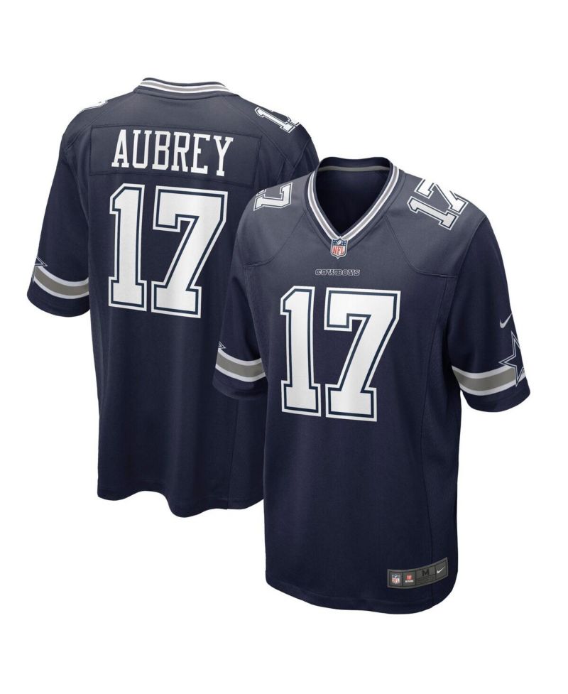Men's Brandon Aubrey Navy Dallas Cowboys Team Game Jersey