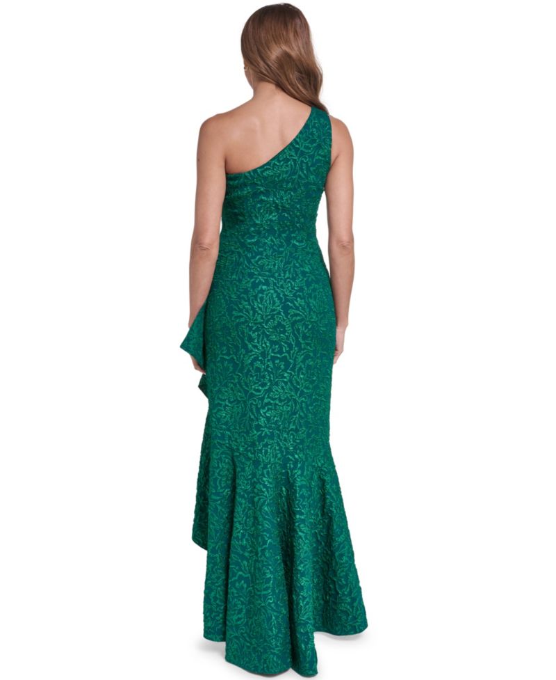 Petite One-Shoulder Sleeveless Gown