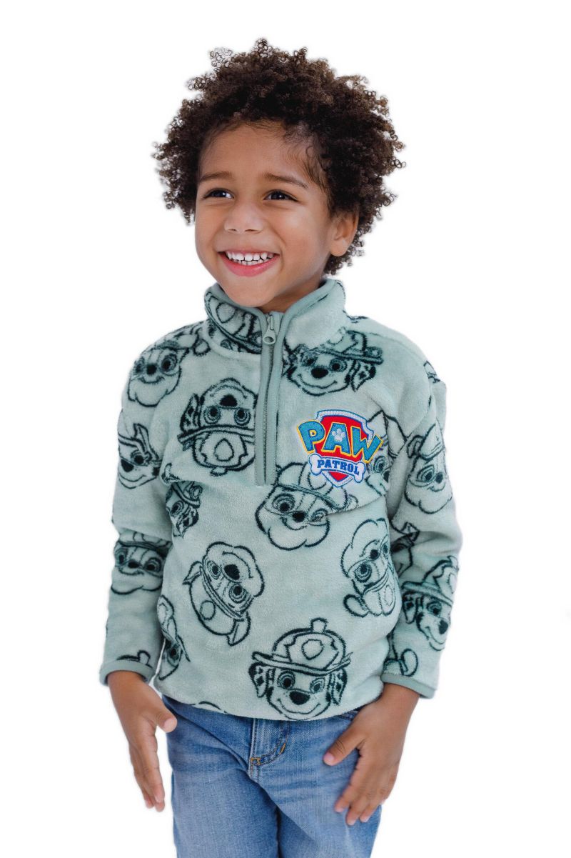 Toddler Boys Fleece Quarter-Zip Sweatshirt