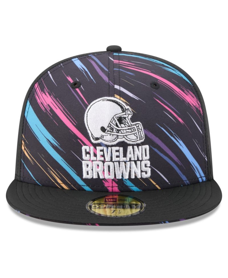 Men's Black Cleveland Browns 2026 NFL Cruical Catch 59FIFTY Fitted Hat