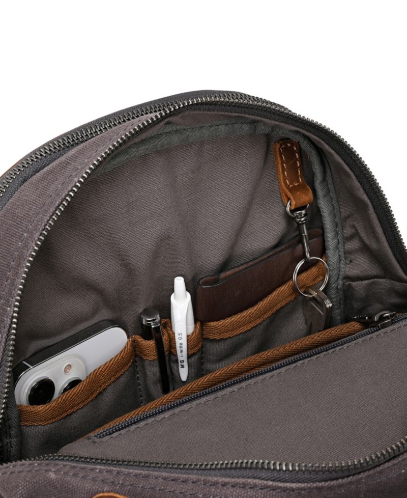 Mountain Leaf Utility Bee-Wax Canvas Backpack