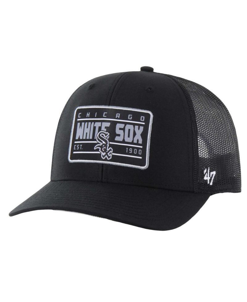 Men's Black Chicago White Sox Hardline Trucker Adjustable Hat