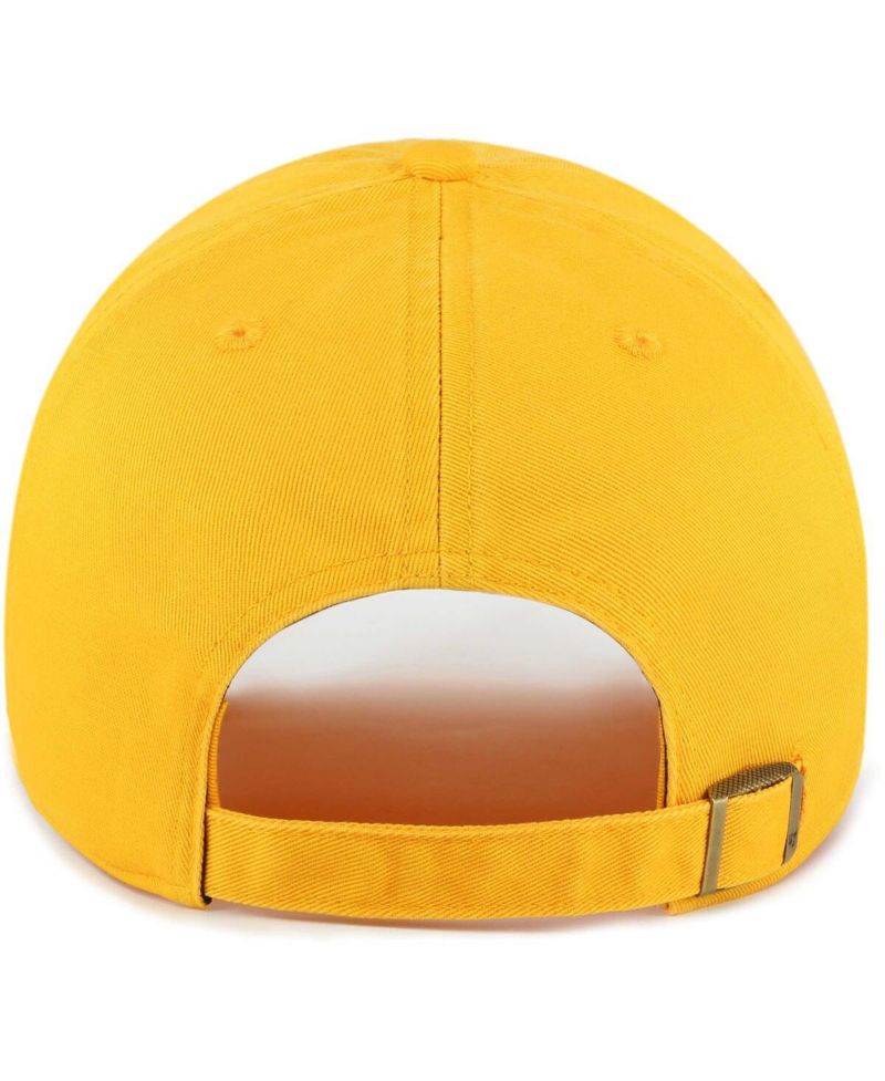 Men's Gold Distressed Maryland Terrapins Vintage-Like Clean Up Adjustable Hat