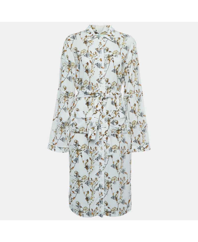 Women's White Crepe Dress
