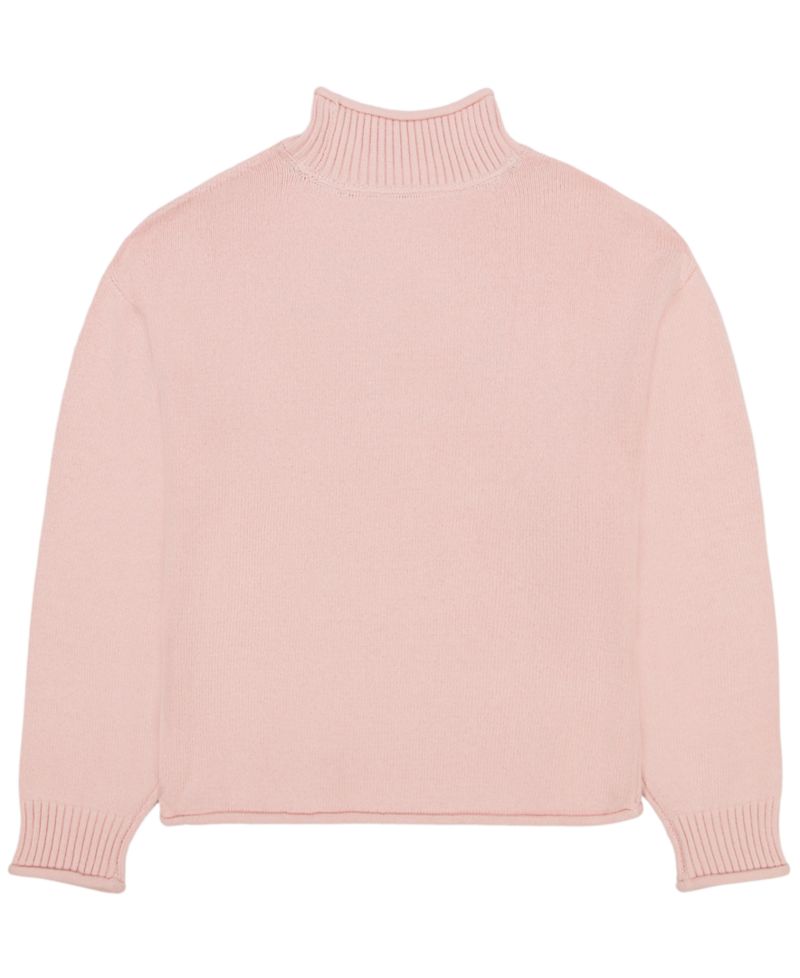 Women's Intarsia Heart Mock Neck Sweater