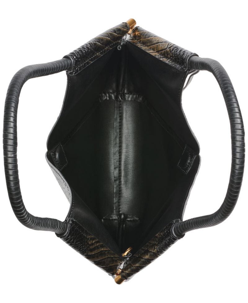 Baldwin Metallic Croco Medium Shoulder Handbag