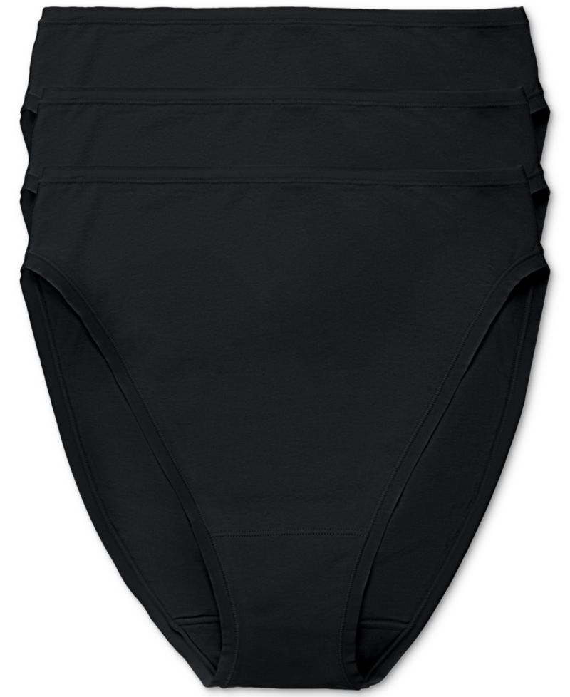 Women's 3-Pack. Bliss Bare Cotton High-Cut Brief Underwear 772346MP