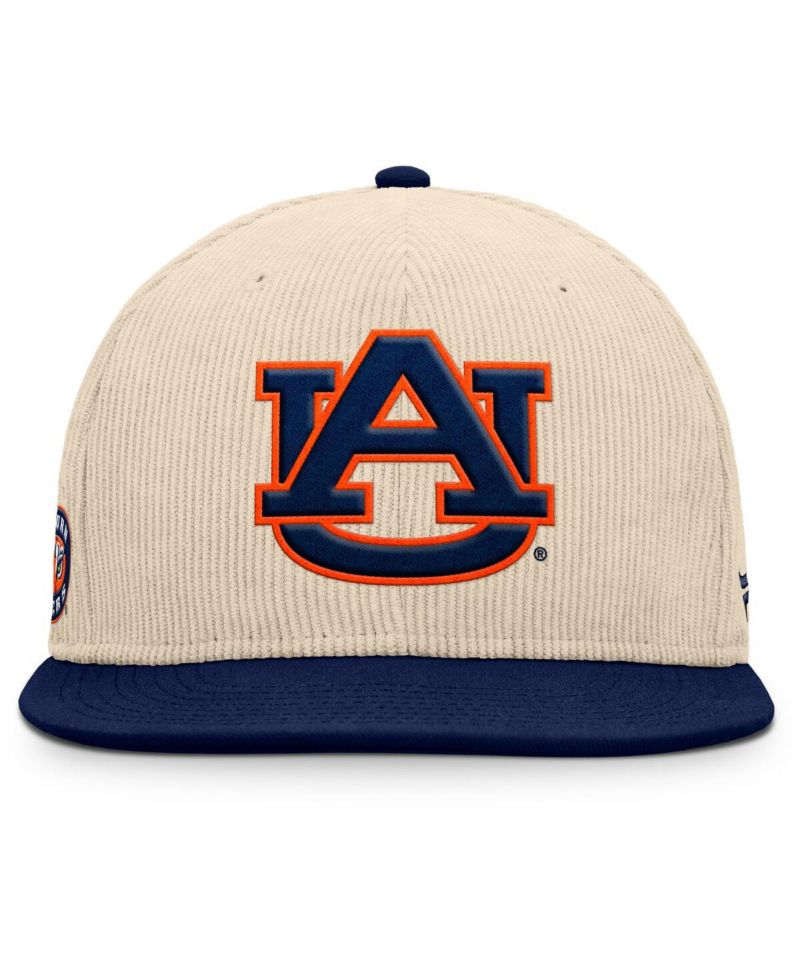 Men's Tan Auburn Tigers Catcher Snapback Hat