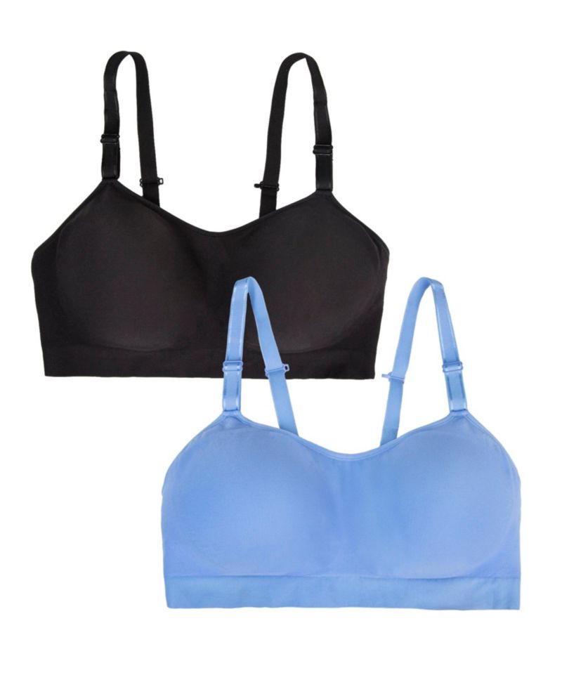 Women's 2-Pack Stretch Wireless Bra With Built in Pads