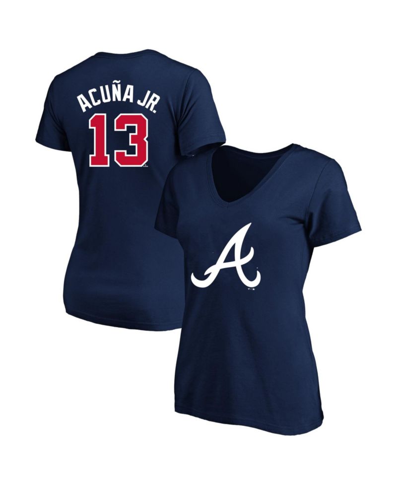 Plus Size Ronald Acu&ntilde;a Jr. Atlanta Braves V-Neck Short-Sleeve T-Shirt