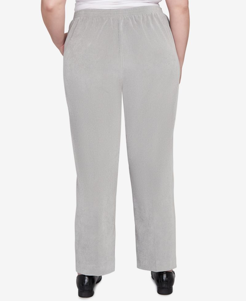 Plus Size Stockbridge Pull-On Corduroy Flat Front Short Length Pant