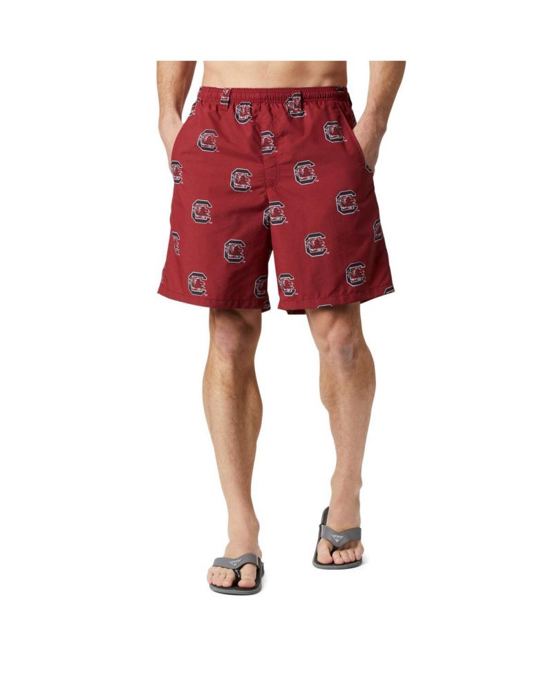 Men's Garnet South Carolina Gamecocks Backcast III Printed Shorts