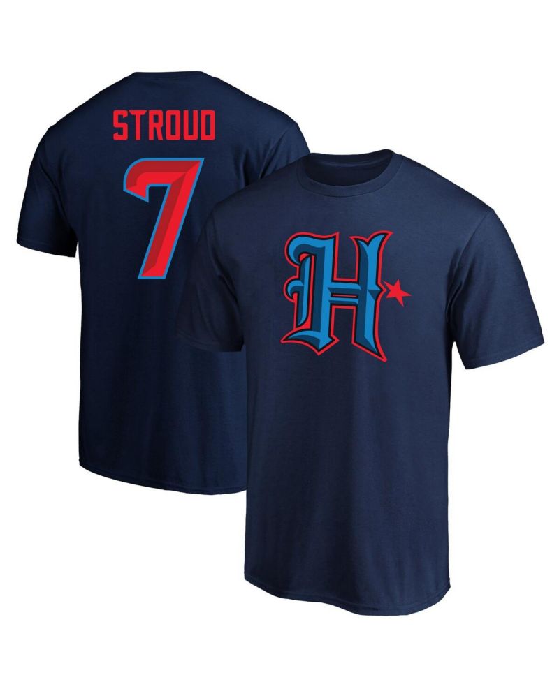 Men's C.J. Stroud Navy Houston Texans Big & Tall Player Name & Number T-Shirt