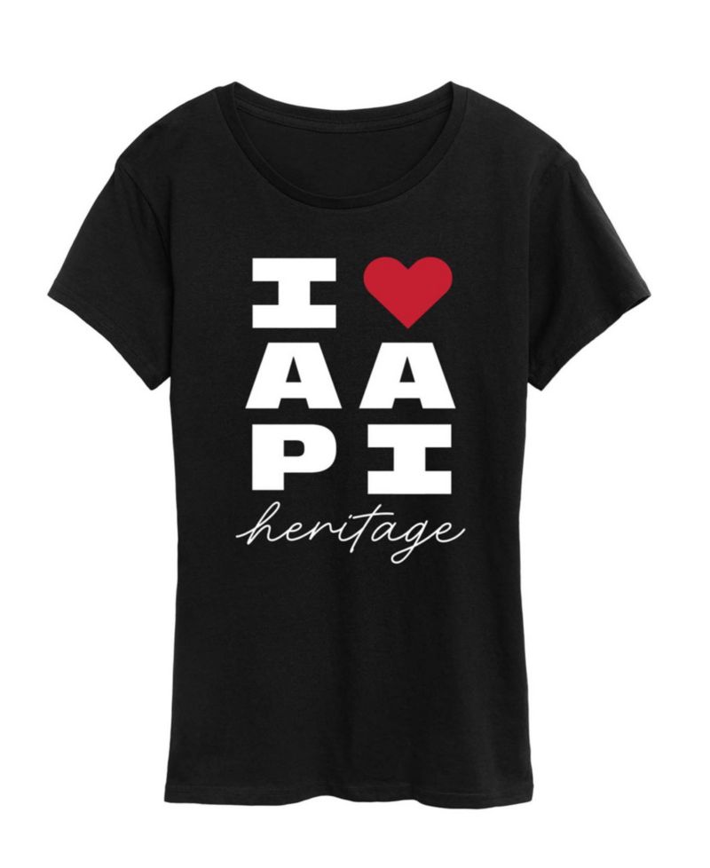 Plus Size Instant Message Heart AAPI Heritage Graphic T-Shirt
