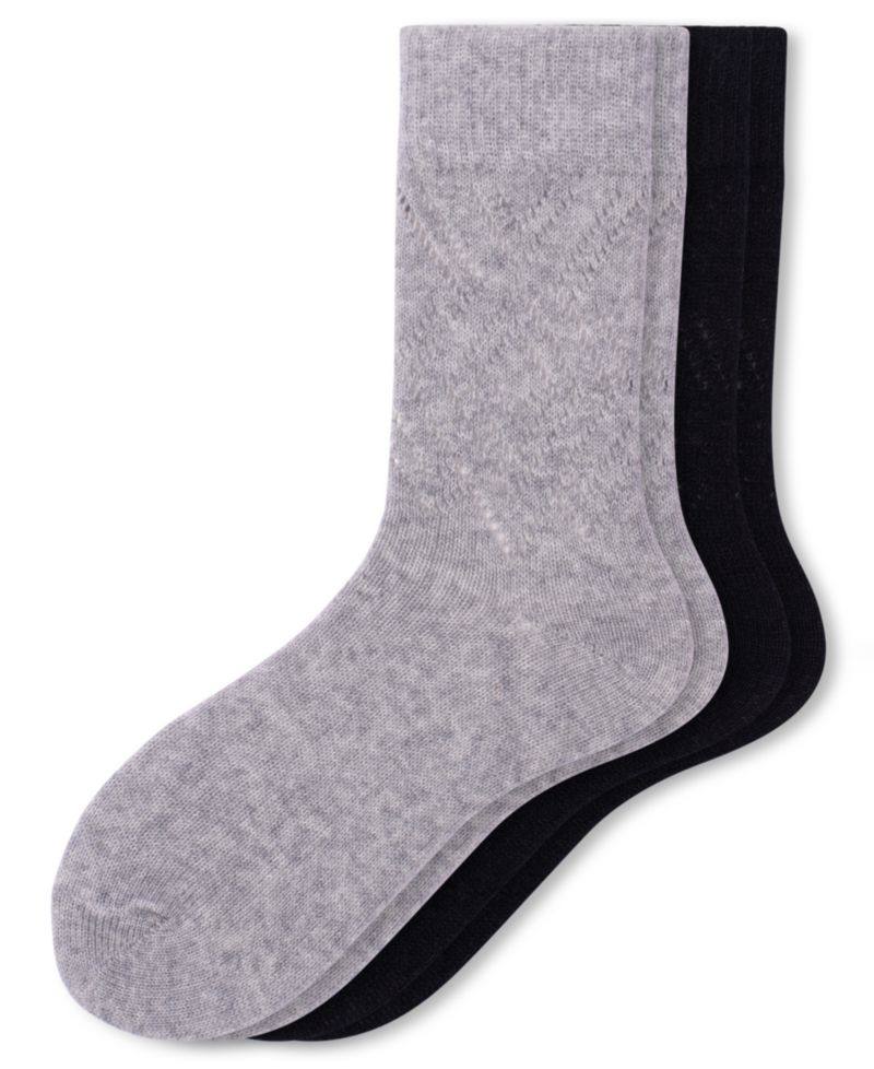 Women's Pointelle Argyle Boot Socks, 2-Pack