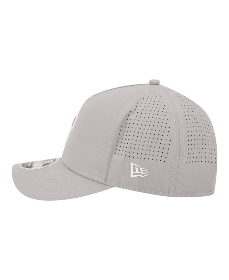 Men's Gray Texas Rangers Micro Logo 9FORTY M-Crown A-Frame Adjustable Hat