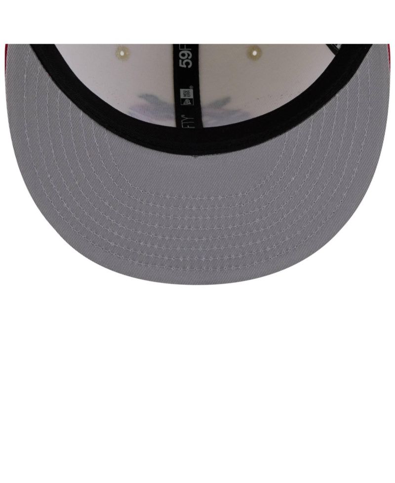 Men's White/Red Cincinnati Reds Blossom 59FIFTY Fitted Hat
