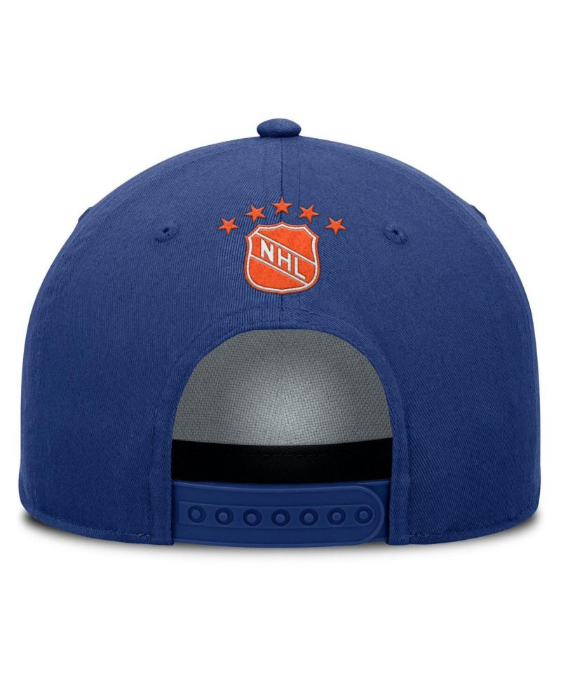 Men's Blue Edmonton Oilers Decades Collection A-Frame Rope Adjustable Hat