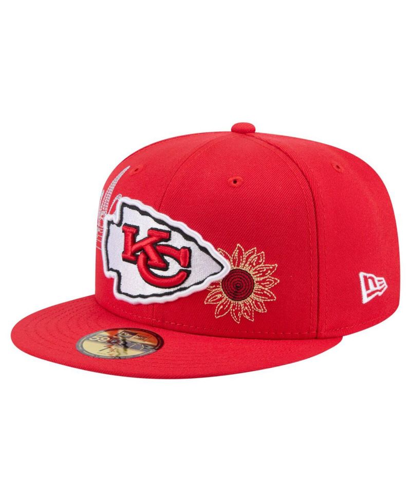 Men's Red Kansas City Chiefs State Stitch 59FIFTY Fitted Hat
