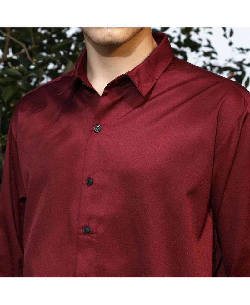 Men's Satin Oversized Shirt