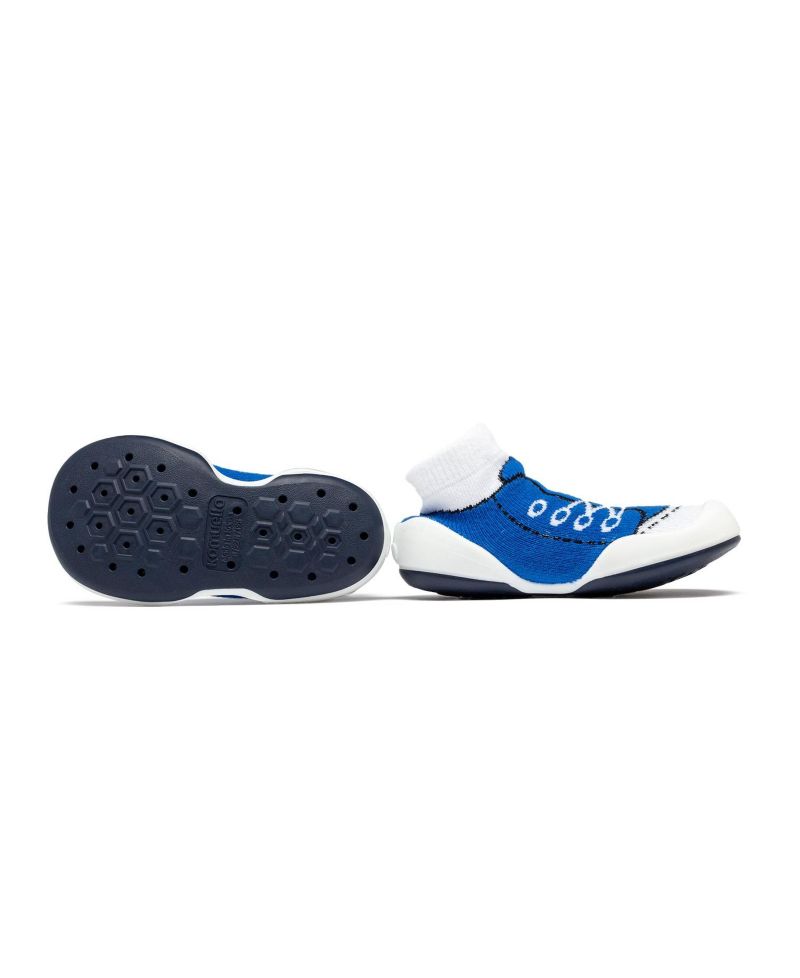 Infant Girl Boy First Walk Sock Shoes Sneakers - Blue