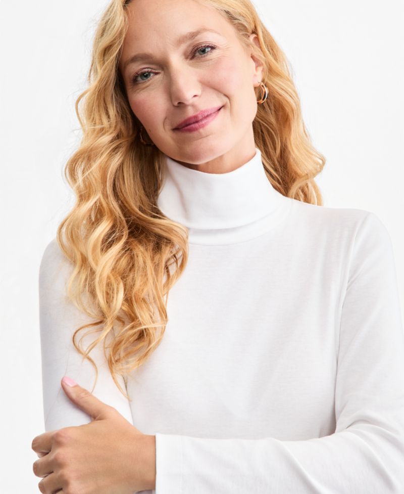 Women's Long-Sleeve Knit Turtleneck, Macy's Exclusive