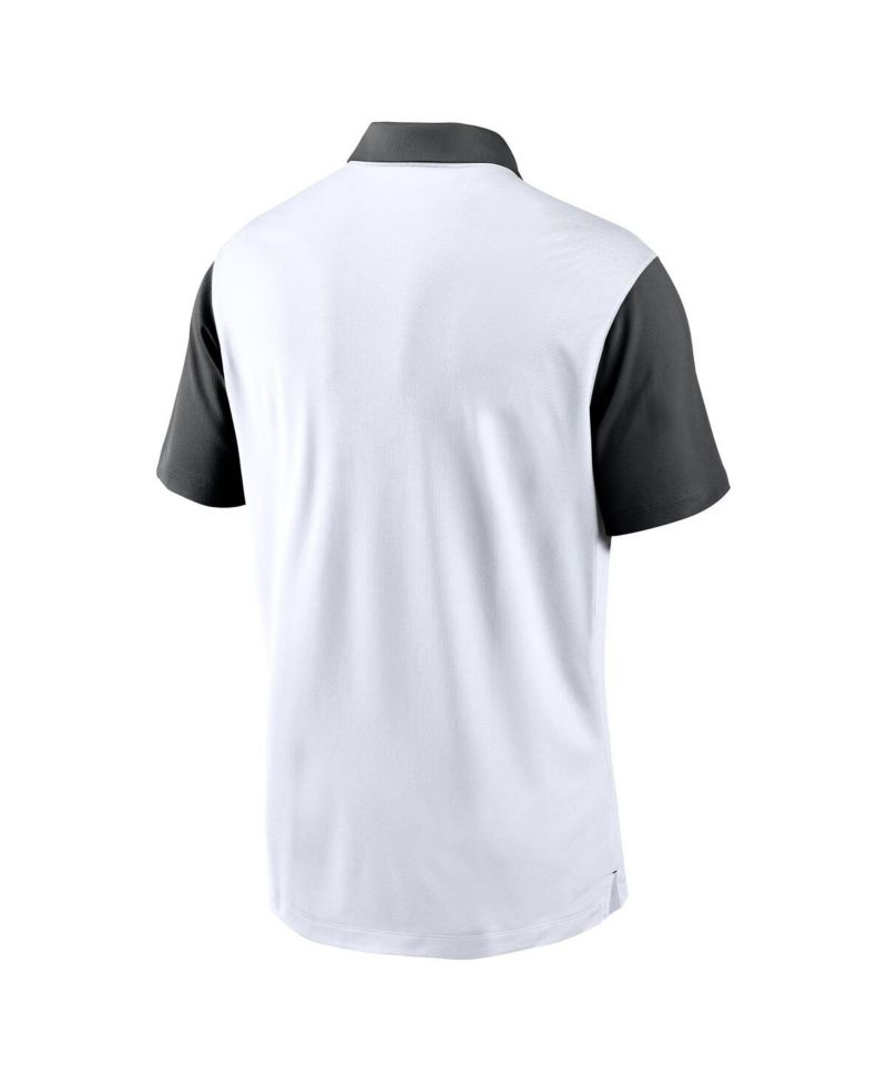 Men's White Georgia Bulldogs Primetime Campus Vapor Performance Polo