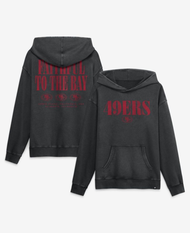 Men's Black San Francisco 49ers Relaxed Intense Rivalry French Terry Hoodie