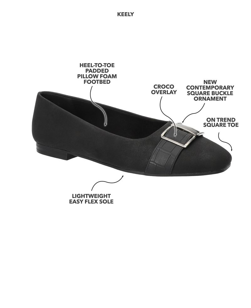 Women's Keely Square Toe Ballet Flats