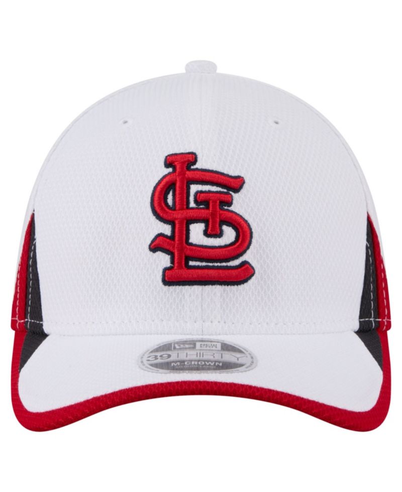 Men's White St. Louis Cardinals Cut n Sew 39THIRTY Flex Hat