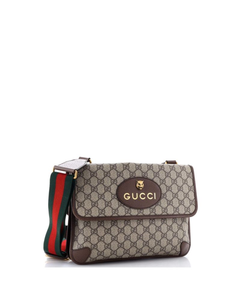 Medium Neo Vintage Flap Messenger GG Coated Canvas